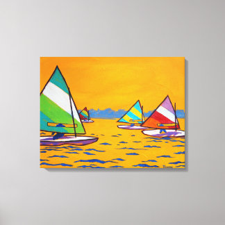 Lienzo Carrera de barcos de vela Sunfish
