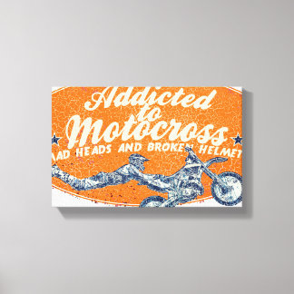 Lienzo Carrera de Moto