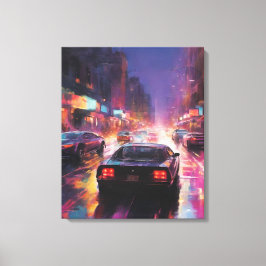 Lienzo Carreras dinámica de Cityscape