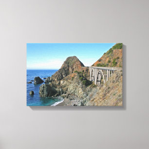 Lienzo Carretera 1 de la costa - puente grande de la cala
