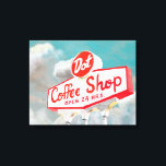 Lienzo Carretera Americana | Rótulo Café<br><div class="desc">Carretera Americana | Artista del Rótulo Coffee Shop: Naomi McCavitt</div>