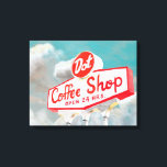 Lienzo Carretera Americana | Rótulo Café<br><div class="desc">Carretera Americana | Artista del Rótulo Coffee Shop: Naomi McCavitt</div>