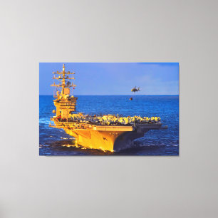 Lienzo CARRETERA DE AERONAVES DE EE.UU. - CVN-69 32x48