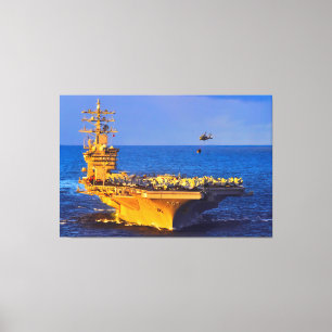 Lienzo CARRETERA DE AERONAVES DE EE.UU. - CVN-69 40x60