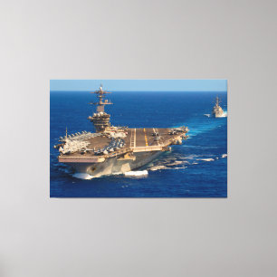 Lienzo CARRETERA DE AERONAVES DE EE.UU. - CVN-71 40x60