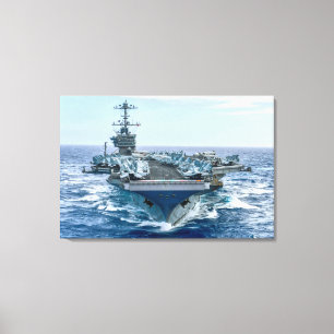 Lienzo CARRETERA DE AERONAVES DE EE.UU. - CVN-75 24x36