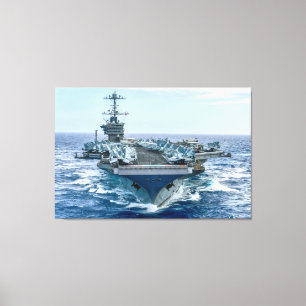 Lienzo CARRETERA DE AERONAVES DE EE.UU. - CVN-75 32x48