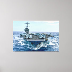 Lienzo CARRETERA DE AERONAVES DE EE.UU. - CVN-75 40x60
