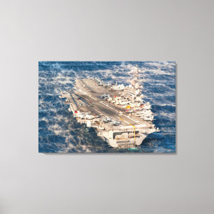 Lienzo CARRETERA DE AERONAVES DE EE.UU. - CVN-77 24x36