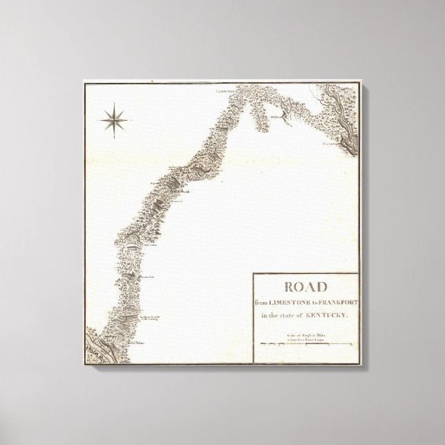 Lienzo Carretera de Limestone a Frankfort (Anverso)