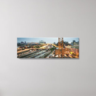 Lienzo Carreteras de Chicago convergentes panorámicas
