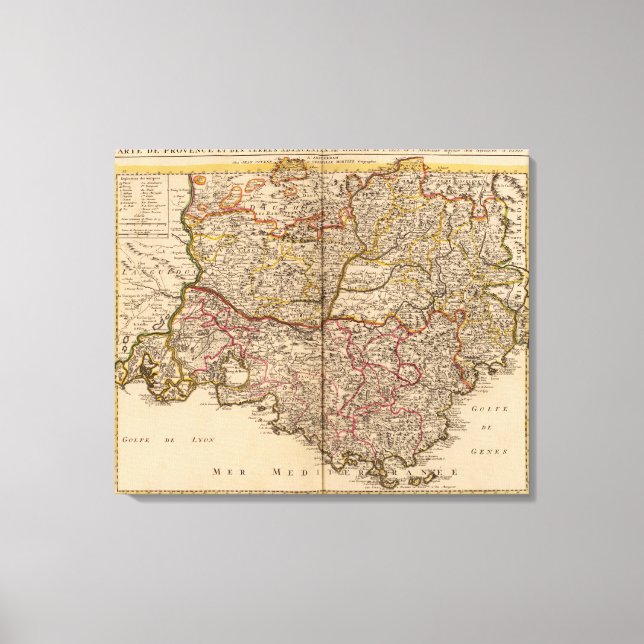 Lienzo Carreteras de Francia (Anverso)