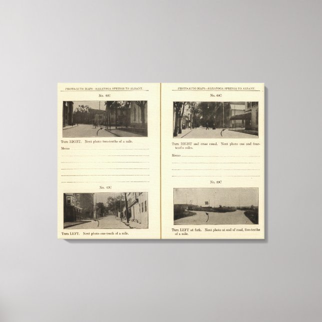 Lienzo Carreteras para automóviles, NY (Anverso)