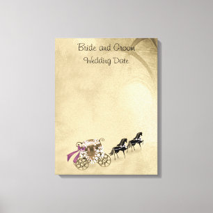 Lienzo Carrito alternativo de libros de invitados y cabal