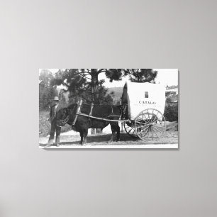 Lienzo Carro de la vaca del rancho de Grandview del