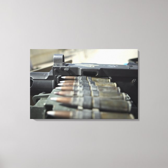 Lienzo Carros de ametralladora de 50 calibres (Anverso)