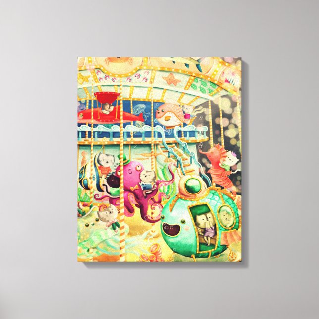 Lienzo Carrusel Náutico Mágico (Anverso)