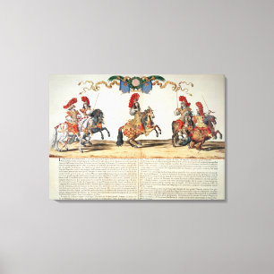 Lienzo Carrusel por el frente de Louis XIV de Tuileries