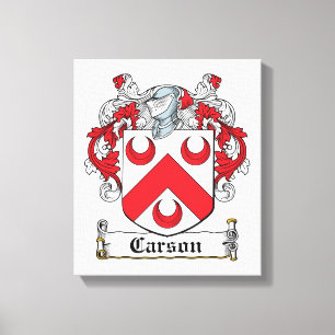 Lienzo Carson Family Crest