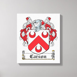 Lienzo Carson Family Crest