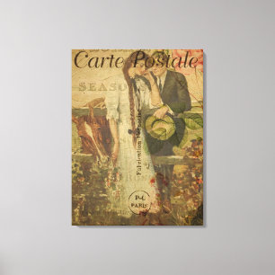 Lienzo "Carta francesa Postale "