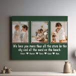 Lienzo Carta Personalizada A La Familia De Padres Foto<br><div class="desc">La "Carta Personalizada a los Padres Fotografías Familiares" es una obra de arte sincero y personalizable que te permite expresar tu amor y aprecio por tus padres de una manera única y duradera. Esta impresión de tela transforma tus preciados recuerdos familiares en una hermosa y significativa decoración que adornará tu...</div>