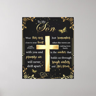 Lienzo Carta Personalizada A Mi Hijo