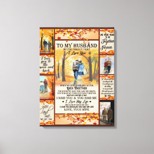 Lienzo Carta Personalizada A Mi Marido, Amor Marido