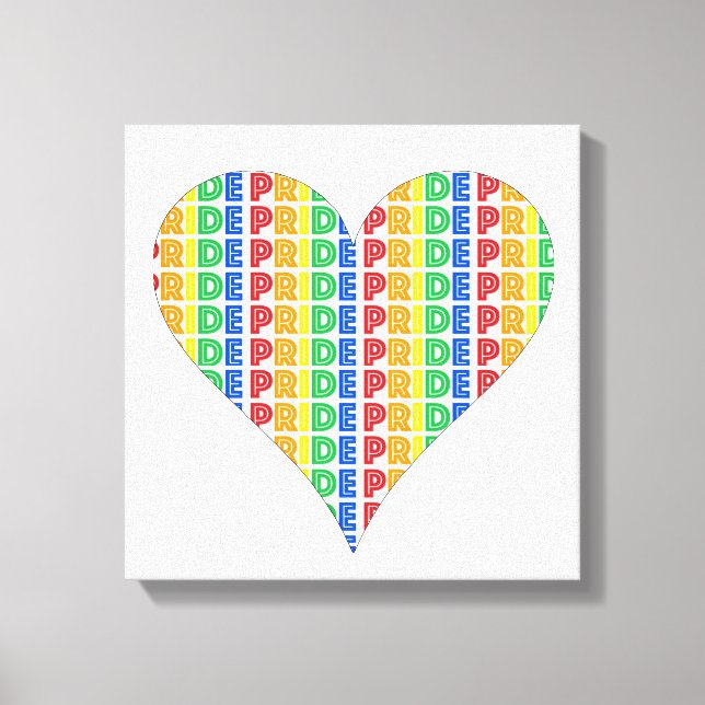 Lienzo Cartas arcoiris en la celebración del mes del Orgu (Anverso)