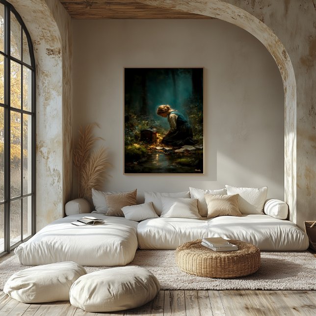 Lienzo Cartas bajo la luz del bosque (Subido por el creador)