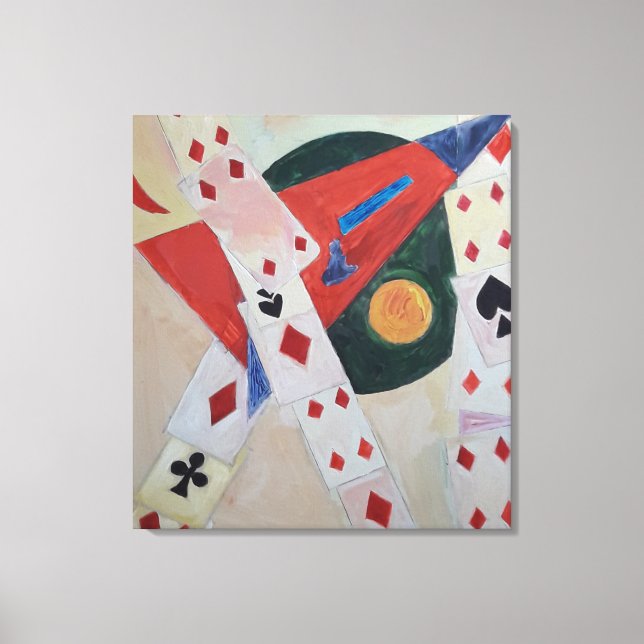 Lienzo Cartas de Cubismo vibrante pintadas por Raphael С  (Anverso)