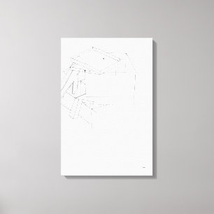 Lienzo Cartas de juegos de la construcción en la caja Dib