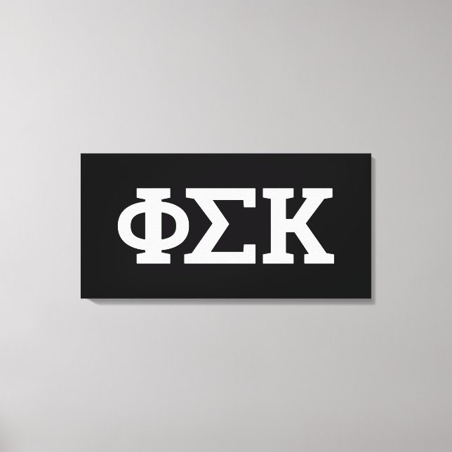 Lienzo Cartas de Phi Sigma Kappa (Anverso)