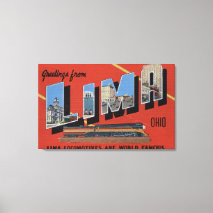 Lienzo Cartas grandes - Las locomotoras de Lima son mundi