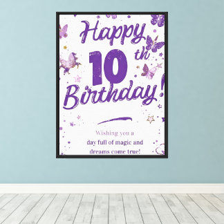 LIENZO CARTEL DE CUMPLEAÑOS