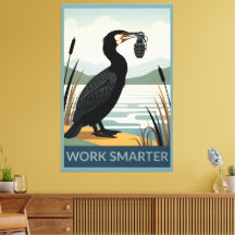 Cartel de trabajar más inteligentemente