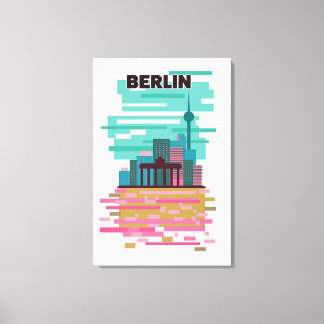 Lienzo Cartel de viaje a Berlín