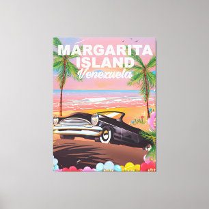 Lienzo Cartel de viaje a la Isla Margarita - Venezuela