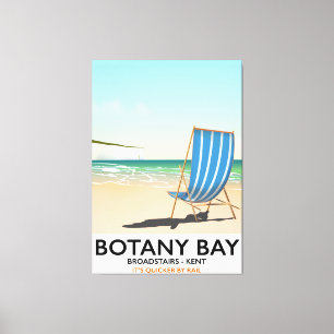 Lienzo Cartel de viaje a la playa Botany Bay, Broadstairs