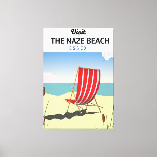 Lienzo Cartel de viaje a Naze Beach Essex