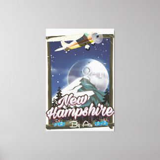 Lienzo cartel de viaje a New Hampshire,Mount Washington