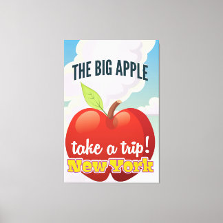 Lienzo cartel de viaje a Nueva York Big Apple