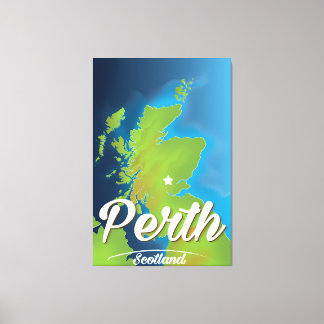 Lienzo Cartel de viaje a Perth Escocia
