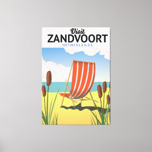 Lienzo Cartel de viaje a Zandvoort Países Bajos