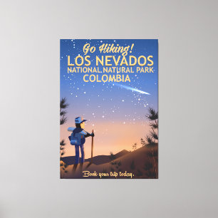 Lienzo Cartel de viaje al Parque Natural Nacional Los Nev