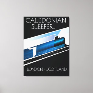 Lienzo Cartel de viaje Caledonian Sleeper Londres Escocia
