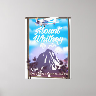 Lienzo Cartel de viaje clásico de California del Monte Wh
