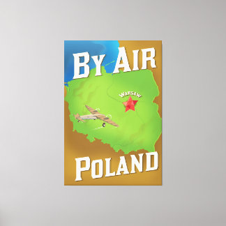 Lienzo Cartel de viaje de Air To Poland