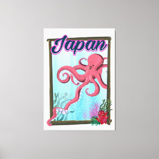 Lienzo cartel de viaje de estilo vintage de Japón