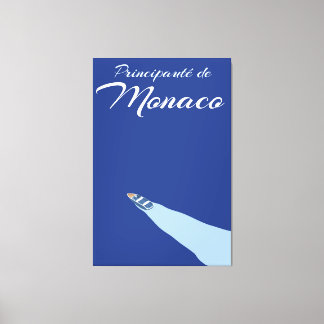 Lienzo Cartel de viaje de la Principado de Mónaco